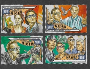 U2 MUSIC GROUP ROCK STAMPS MNH - Imagen 1 de 1