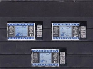 Guernsey mnh stamps Islands William shift varieties 1969-71 - Picture 1 of 1