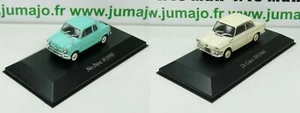 LOT 2 Voiture 1/43 SALVAT Autos Inolvidables: NSU prinz / De Carlo 700 bmw micro