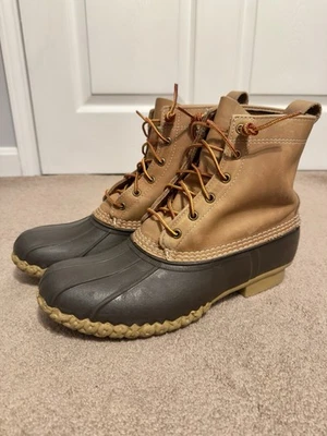 L.L. Botas Bean para hombre talla 10 aisladas marrón aislante 8" Foto 1 de 4