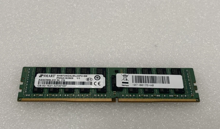 NetApp 107-00176 32GB 2Rx4 PC  RAM DIMM Memory Module for FAS8200 Filer - Image 1 of 1