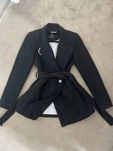 Ted Baker Coat Short Wool Cashmere Blend Wrap Coat Size 0 🌷 - Picture 1 of 4