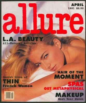 Allure Magazine April 1991 Elaine Irwin~Niki Taylor~Liza Minnelli~90s Fashion - Image 1 of 4