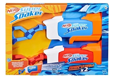Nerf Super Soaker Rainstorm Riot Water Blaster, Paquete de 2, Incluye 2 Blasters Foto 1 de 4