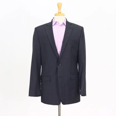 Abrigo Blazer Ralph Lauren 42L Gris Deportivo Chaqueta Sólido Lana 2 Botones Foto 1 de 4