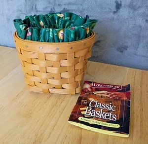 Longaberger Wandbehang Korb 3,5" Zoll Vintage 1998 mit Einsatz - Bild 1 von 10