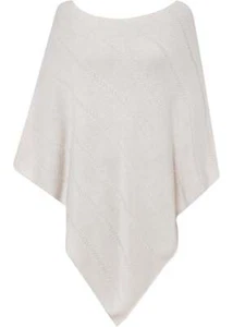 Neu Wollponcho Wollweiß Damen Casual-Poncho Pullover - Bild 1 von 1
