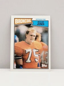1987 Topps #38 Rulon Jones Denver Broncos NFL Football Trading Card - Picture 1 of 2