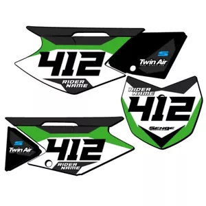 KLX 140 R RL SG63 Custom MX Number Plates Senge Graphics Kit Compatible with - Picture 1 of 4