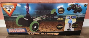 Monster Jam Grave Digger Scooter 3- Wheel Tilt Scooter Rear Foot Brake- NEW - Picture 1 of 3