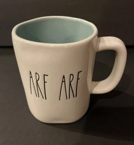 Rae Dunn Mug Arf Arf Dog White Ceramic Spell Out - Picture 1 of 10