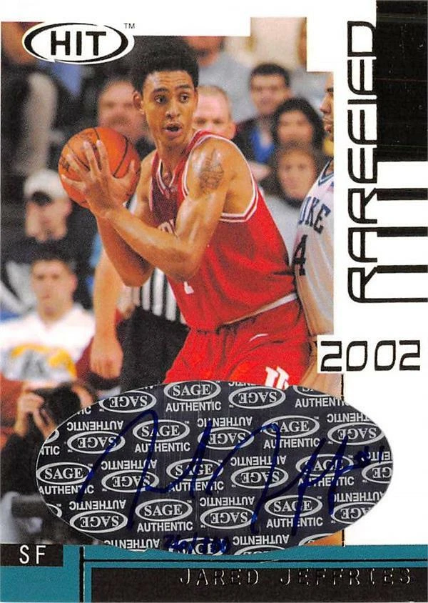Jared Jeffries autographed Basketball Card 2002 SAGE Gold Rookie #G24 LE 26/100 - Image 1 of 1