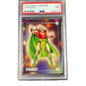 1992 Marvel Universe STRANGER #158 Impel Cosmic Beings MINT PSA 9 - Picture 1 of 4