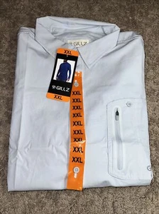 Men's Gillz 2XL Deep Sea Woven Gray Long Sleeve Fishing Shirt XXLARGE - Picture 1 of 8