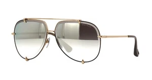 Dita TALON Rose Gold/Milky Gold Dark Grey Shaded Mirrored (F) Sunglasses - Picture 1 of 3