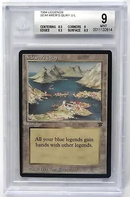 MTG Legends Seafarer's Quay BGS 9.0 - (8.5, 9, 9.5, 9.5) MINT  - Image 1 of 2