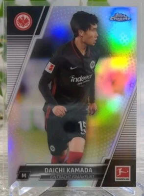 2022 Topps Chrome Bundesliga #39 Daichi Kamada Refractor Eintracht Frankfurt - Image 1 of 2