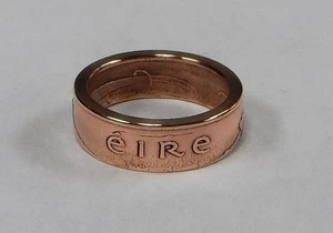"Sealed" Ireland  Ring hand made from Irish 2 pence coin ring sizes 6 - 12 - Picture 1 of 3
