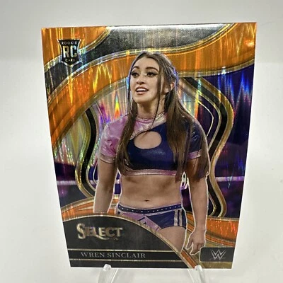 2024 WWE Select Ice Orange Wave Ringside Wren Sinclair Rookie Card - Image 1 of 2