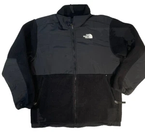 The North Face Boys Fleece Jacket Boys X Large Denali Black Full Zip - Picture 1 of 6