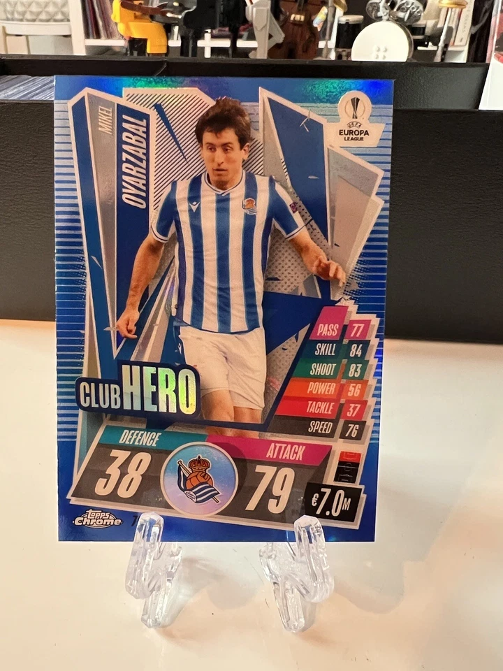 MIKEL OYARZABAL 2020-21 TOPPS CHROME MATCH ATTAX Blue /150 - 76 - Image 1 of 3