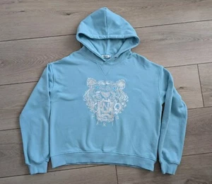 Kenzo Classic Tiger Embroidered Light Blue Hoodie Large - Picture 1 of 10