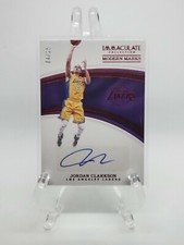 RARE 2016-17 Immaculate Jordan Clarkson Auto /25 red