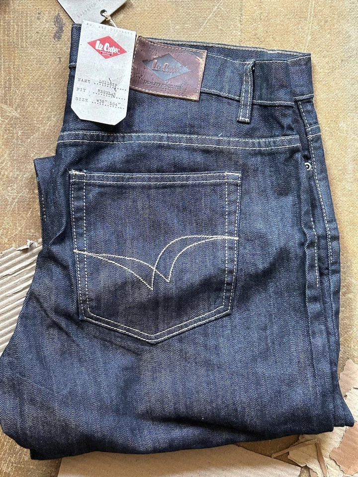 Men's Lee Cooper LC118 Regular Fit Stretch Indie Retro Jeans Indigo - Image 1 of 1