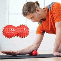 8cm-12cm Massage Erdnuss Roller-Doppel Lacrosse Yoga Ball Trigger Point Wer W9E5