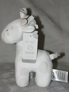 Mothercare white giraffe soft toy NEW My First comforter rattle - Picture 1 of 6