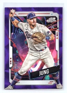 2024 Topps Chrome Cosmic # 27 Josh Jung Purple Refractor SP /150 - Picture 1 of 2