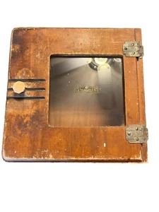 Vtg Wood Sterilizer Box Wooden Cabinet Medical, Dental, Apothecary Art Deco - Picture 1 of 12