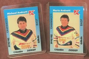 Vintage 1991 Mario & Michael Andretti K-mart Promo Cards - Bild 1 von 5