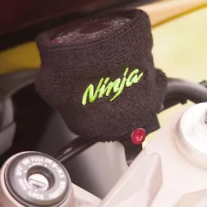 Band Black Green Ninja For Kawasaki 1x Reservoir Sock Large Res - Bild 1 von 2