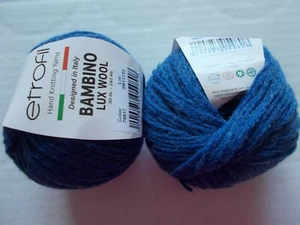 Etrofil Bambino Lux Wolle Bio-Wollmischung Garn, Denim, 2er-Menge (176 yds ea) - Bild 1 von 2