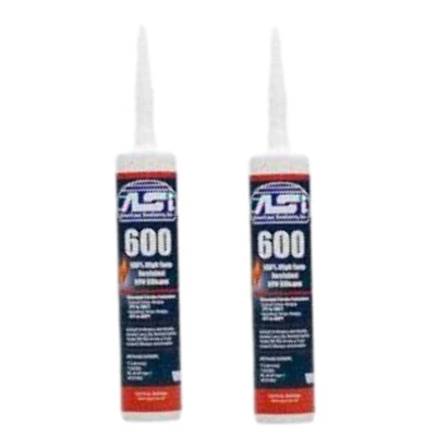Silicone Sealant - Red Finish - American Sealants 600 - 10.2 oz - 2 Pack