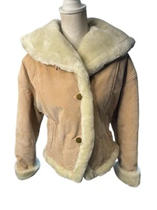 Vintage Y2K Lammfell schweres Leder Penny Lane Gr. M wunderschön Boho Retro - Bild 1 von 11