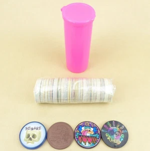 100 Pogs + 4 Slammers + Pog Tube 1990s Retro Nostalgia! Pog Game Ready To Play - Picture 1 of 1