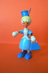LE CIRQUE OU AUTRE TRES BELLE FIGURINE EN BOIS ARTICULEE AVEC RESSORTS - Imagen 1 de 6
