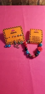 Girls Claire's Halloween 6-Pack Earrings, (3) Post (3) Wire And Bracelet NEW! - Picture 1 of 3