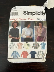 Simplicity Sewing Pattern 9210 Ladies Design Blouse Size 20/22/24 Vintage 90s - Picture 1 of 2