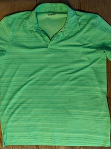 Fila Men's Golf Shirt Size LG Bright green athletic cooling comfortable - Picture 1 of 4