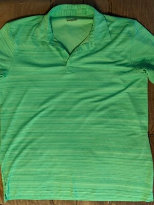 Camisa de golf Fila para hombre talla LG verde brillante atlética refrigeración cómoda Foto 1 de 4