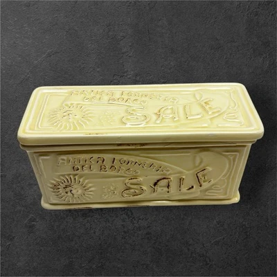 Sur La Table Ceramic Salt Box Spices Box Made in Italy The Art & Soul Of Cooking - Image 1 of 4