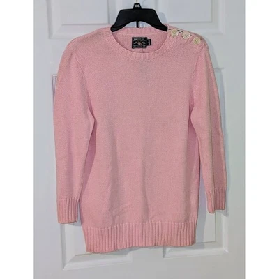 American Living Carmel розовый хлопок вязаный свитер с пуговицей деталь - L новый с Ярлыками $55 - Изображение 1 из 4