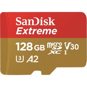 SanDisk Extreme 128 GB MicroSDXC 160 MB/s 90 MB/s Class 3 U3 V30 - Picture 1 of 1