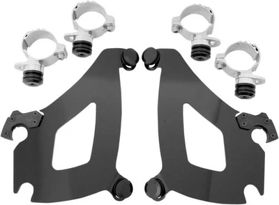 Memphis Shades Trigger-Lock Mount Kit for Bullet Fairing - Black - MEK1972 - Image 1 of 2