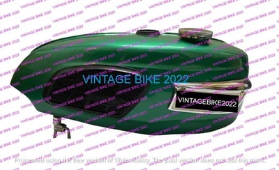 Tanque de combustible verde metálico Triumph Trophy TR25W 250CC 1969-71 / apto para Foto 1 de 4