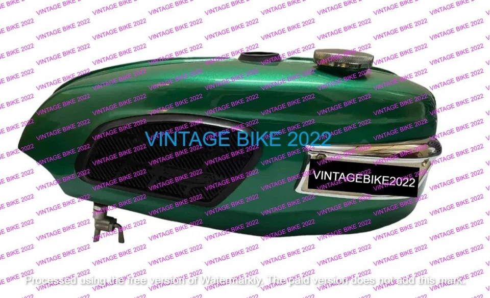Tanque de combustible verde metálico Triumph Trophy TR25W 250CC 1969-71 / apto para Foto 1 de 4
