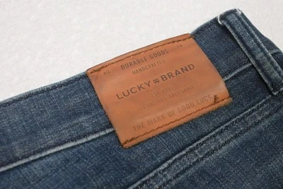 Lucky Brand 221 Original Straight Stretch Rugged Blue Denim Jeans Mens 40 x 30 - Image 1 of 4
